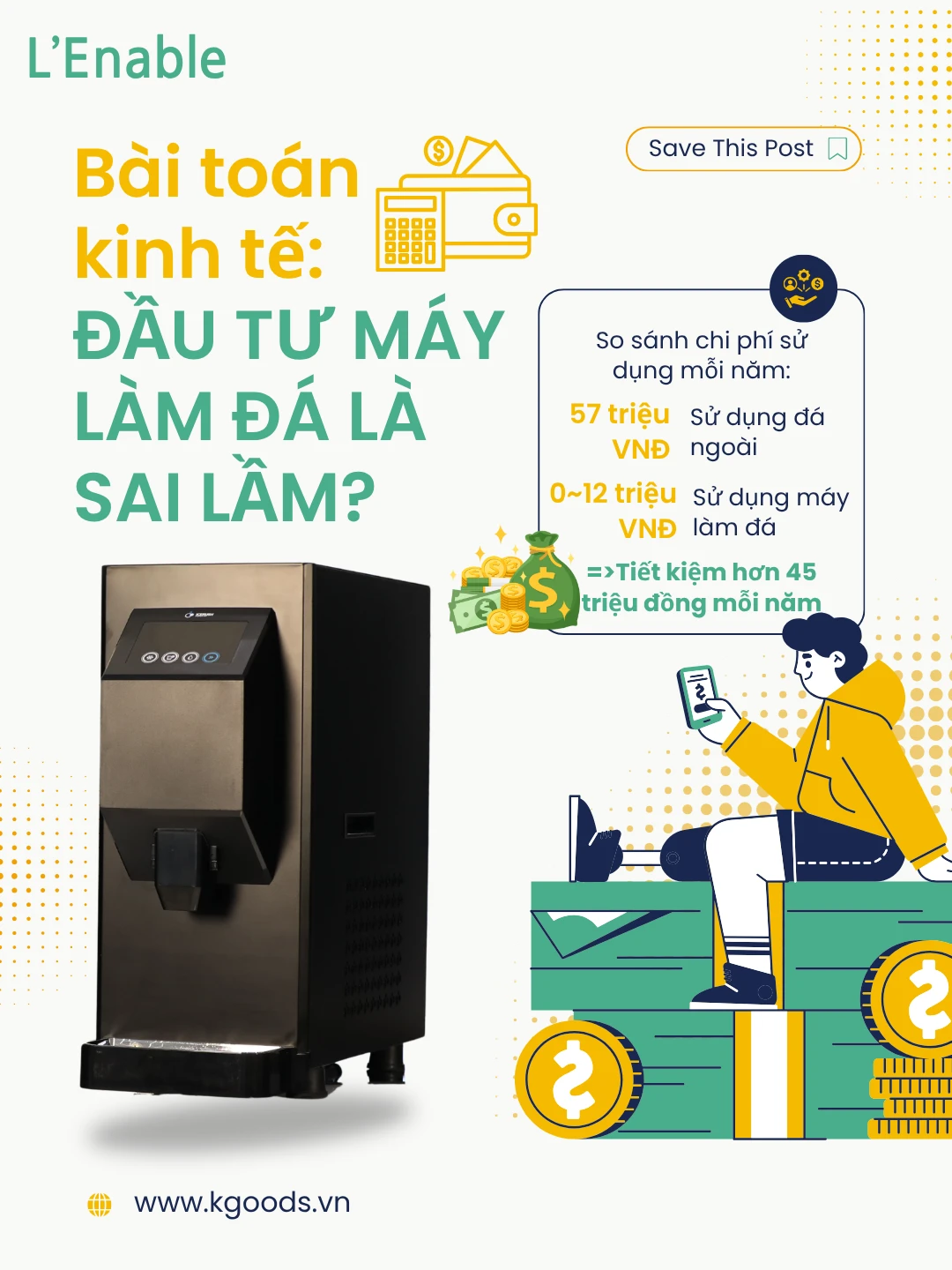 Bài Toán Kinh Tế: Quán Cafe Đầu Tư Máy Làm Đá Là Sai Lầm?